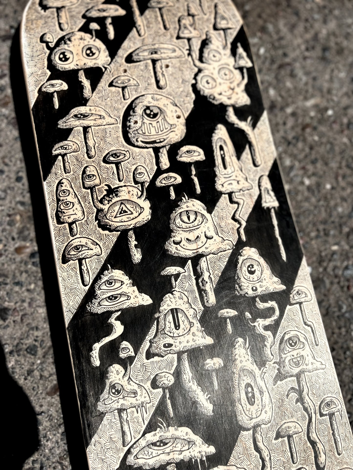 “RISE UP” 9in x 32in ORIGINAL SKATE DECK