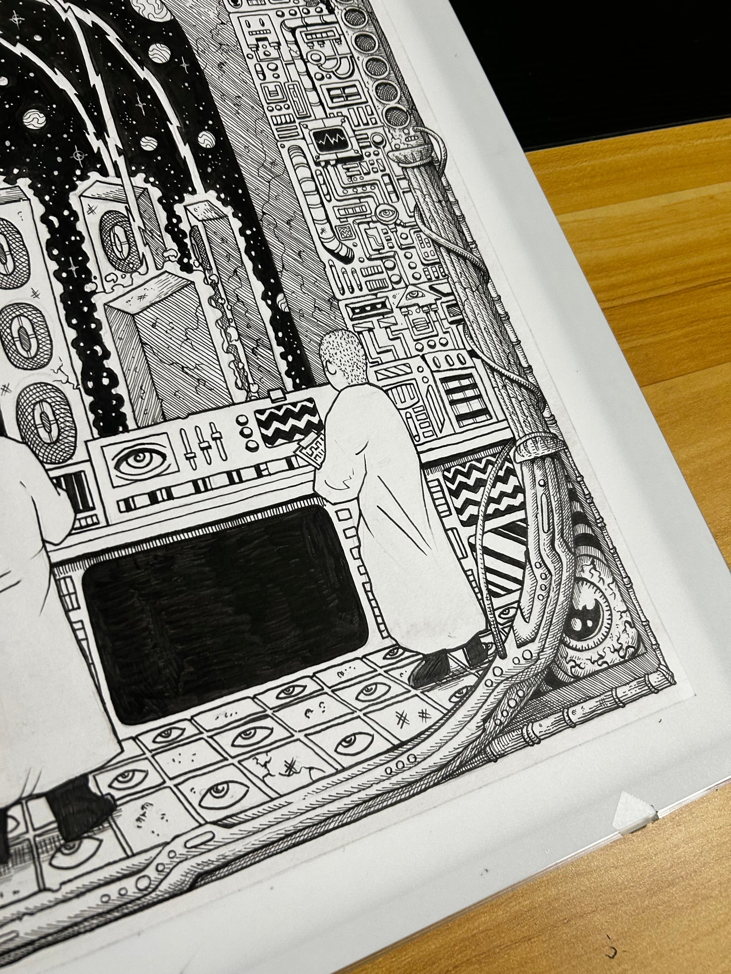 “THE AUDIOSPHERE TOUR” 18in x 24in BLACKLINE ORIGINAL