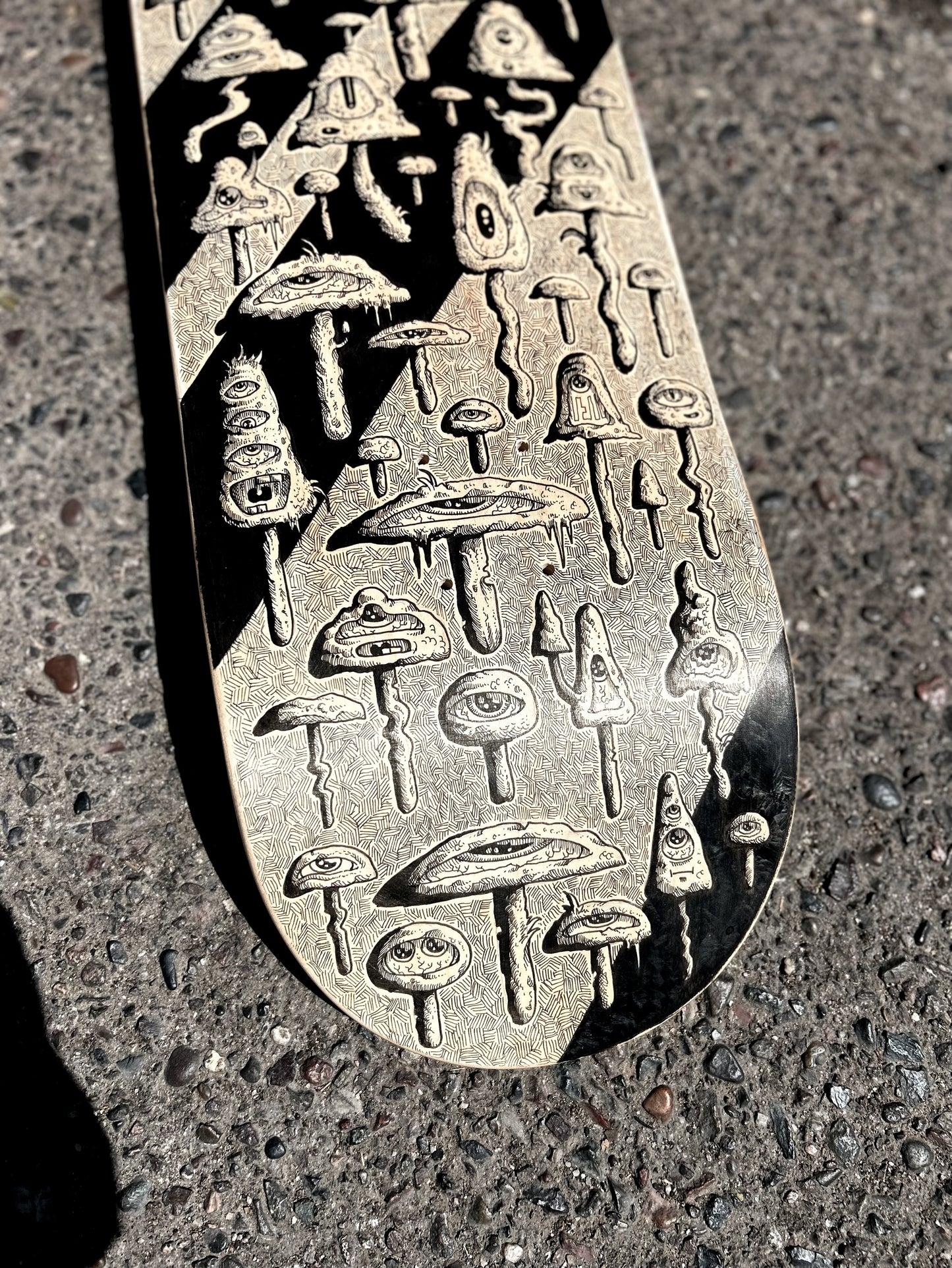 “RISE UP” 9in x 32in ORIGINAL SKATE DECK