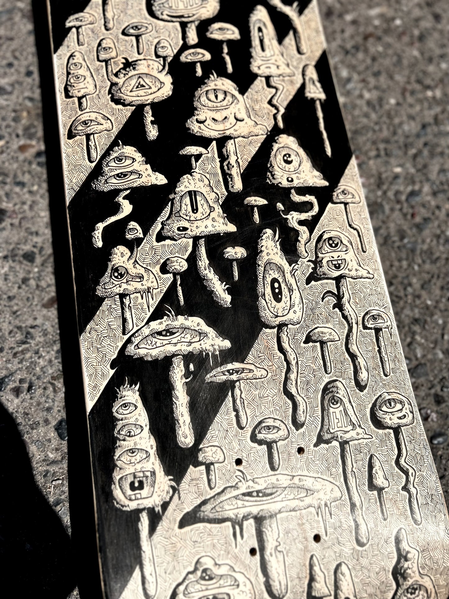 “RISE UP” 9in x 32in ORIGINAL SKATE DECK