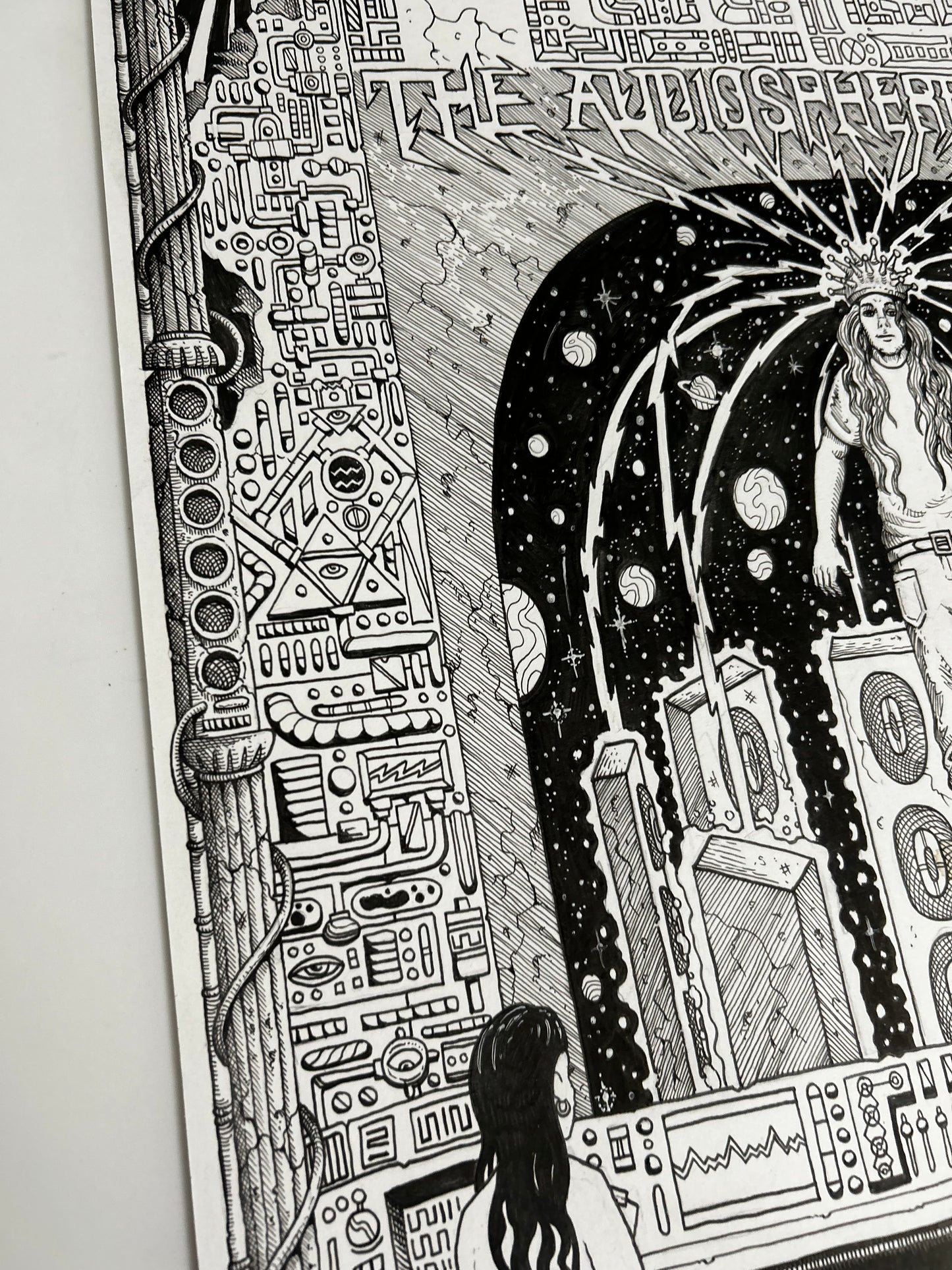 “THE AUDIOSPHERE TOUR” 18in x 24in BLACKLINE ORIGINAL