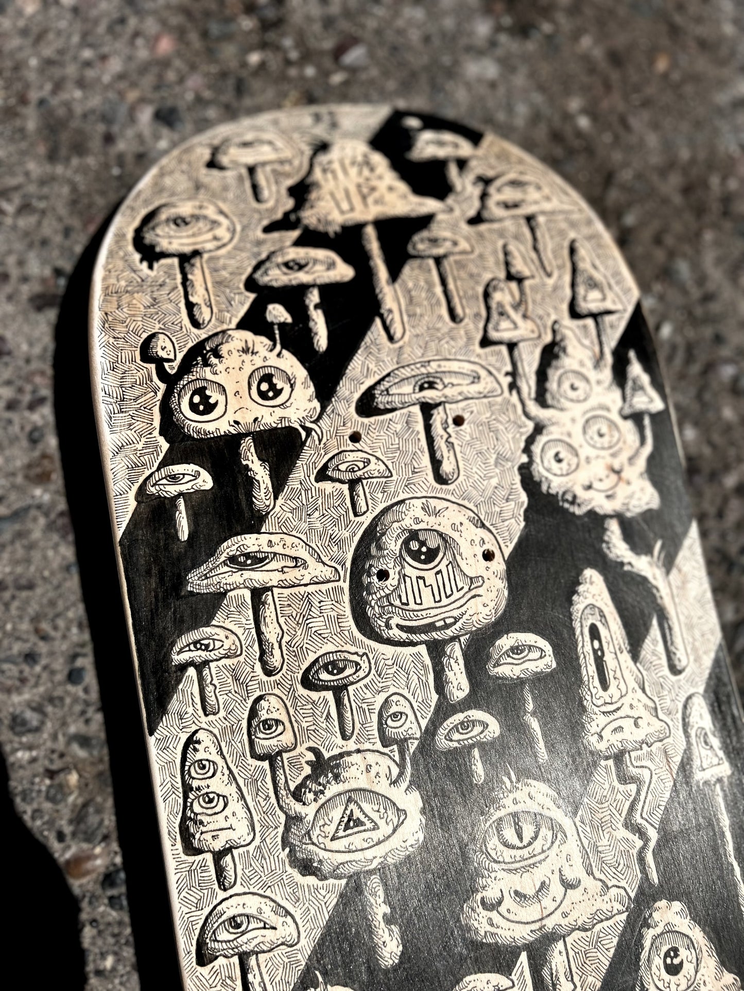 “RISE UP” 9in x 32in ORIGINAL SKATE DECK