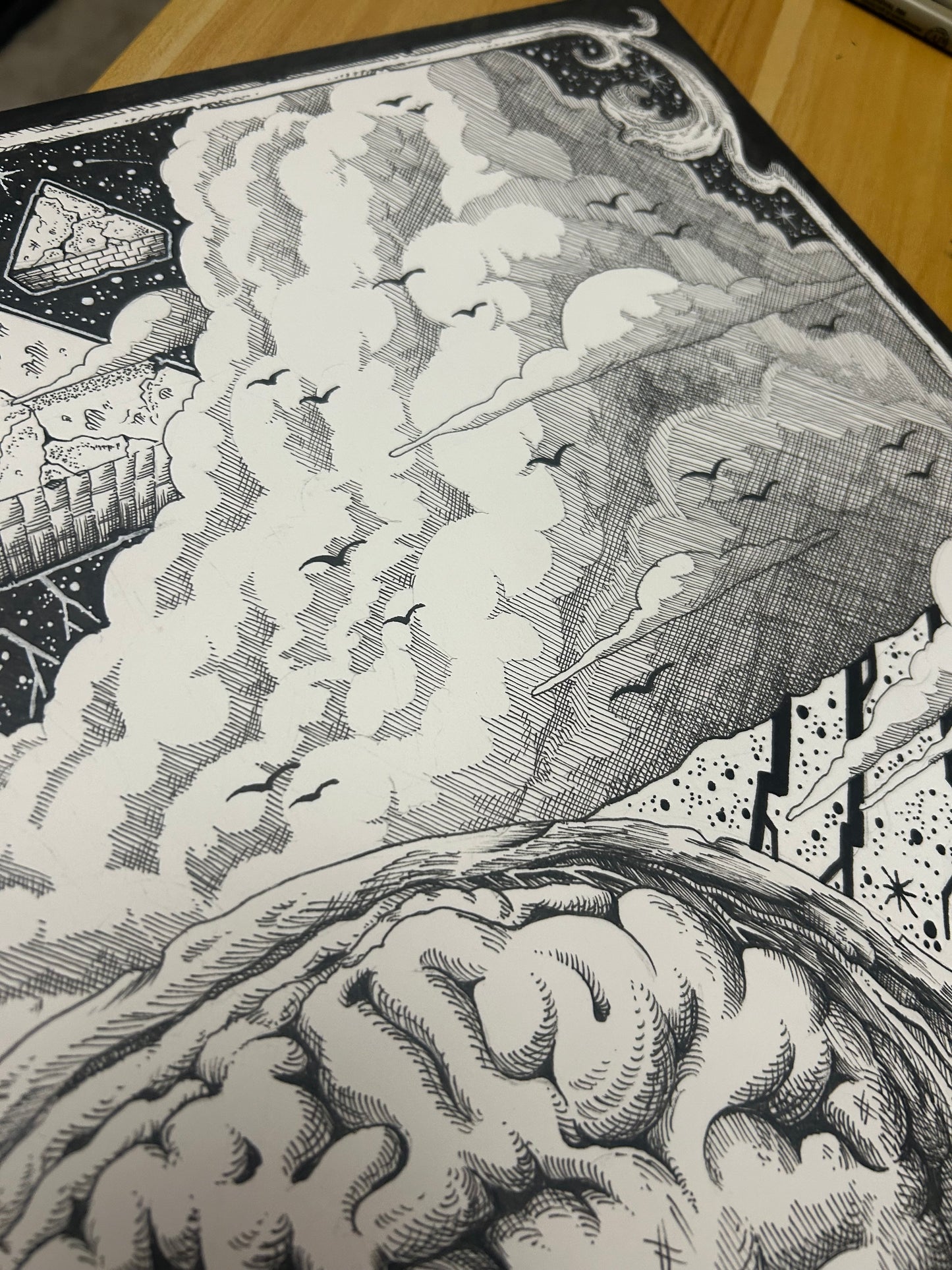 “REALM OF THE VEIL” 20in x 24in FRAMED ORIGINAL