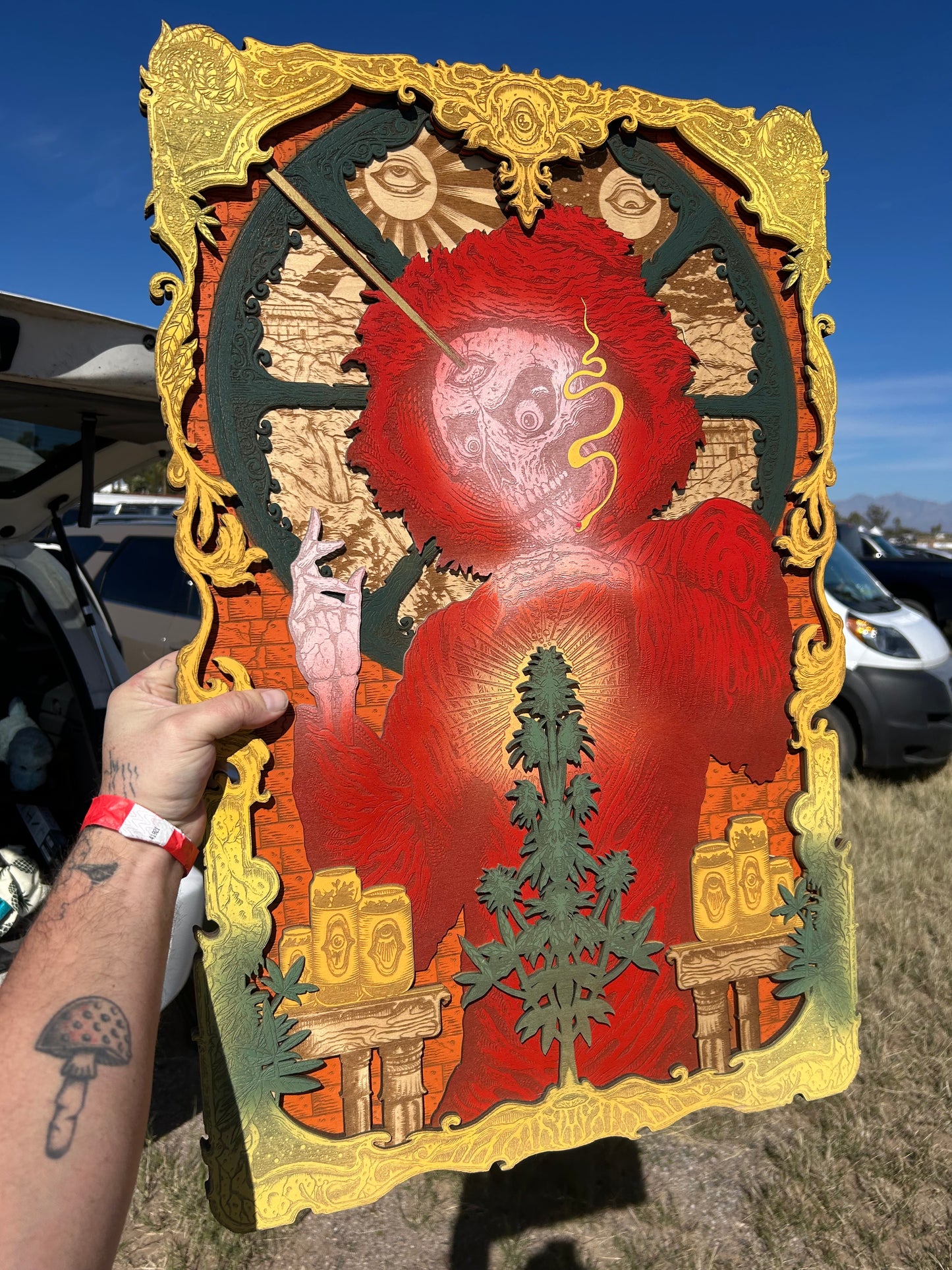 “THE ALCHEMIST” 18in x 24in 1/1 Lasered/Painted Wood print