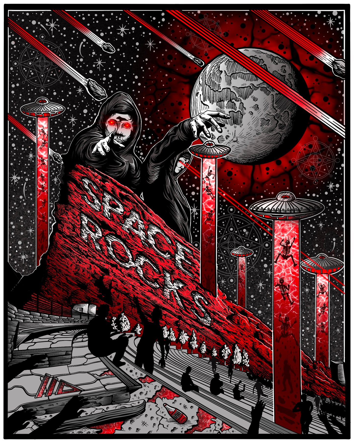 “ATLIENS 2025 OFFICIAL RED ROCKS POSTER” 16in x 20in LICENSED/LIMITED EDITION PRINT