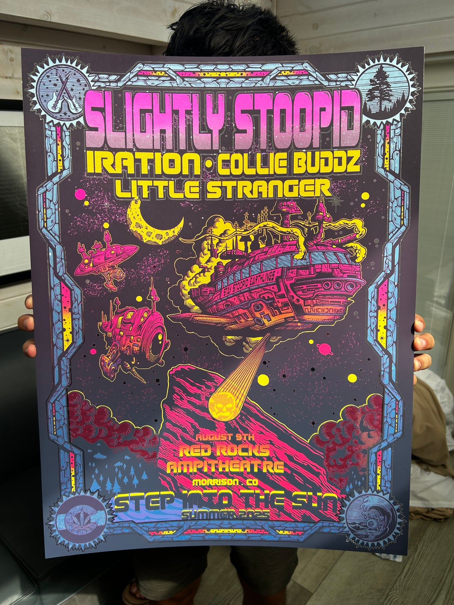 Slightly Stoopid Red Rocks 18in x 24in FOIL POSTER