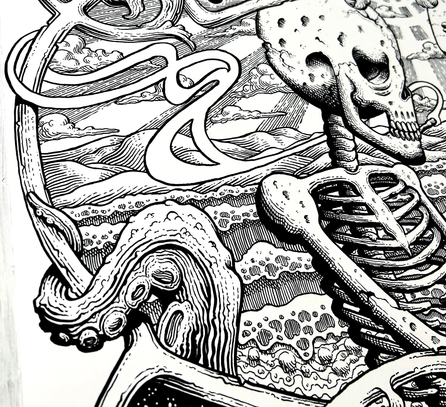 Slightly Dirty Summer Wilmington Show Poster 18in x 24in ORIGINAL BLACKLINE