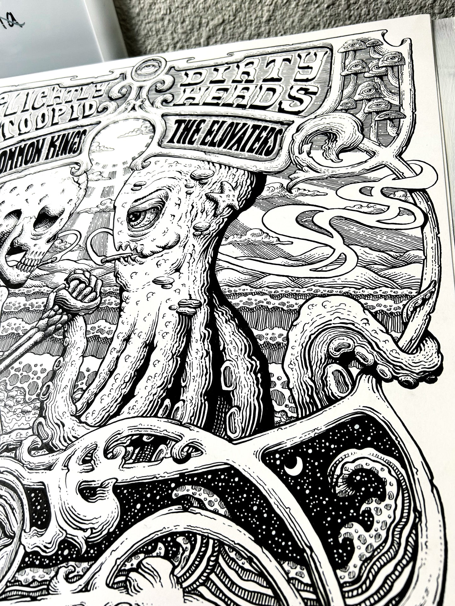 Slightly Dirty Summer Wilmington Show Poster 18in x 24in ORIGINAL BLACKLINE