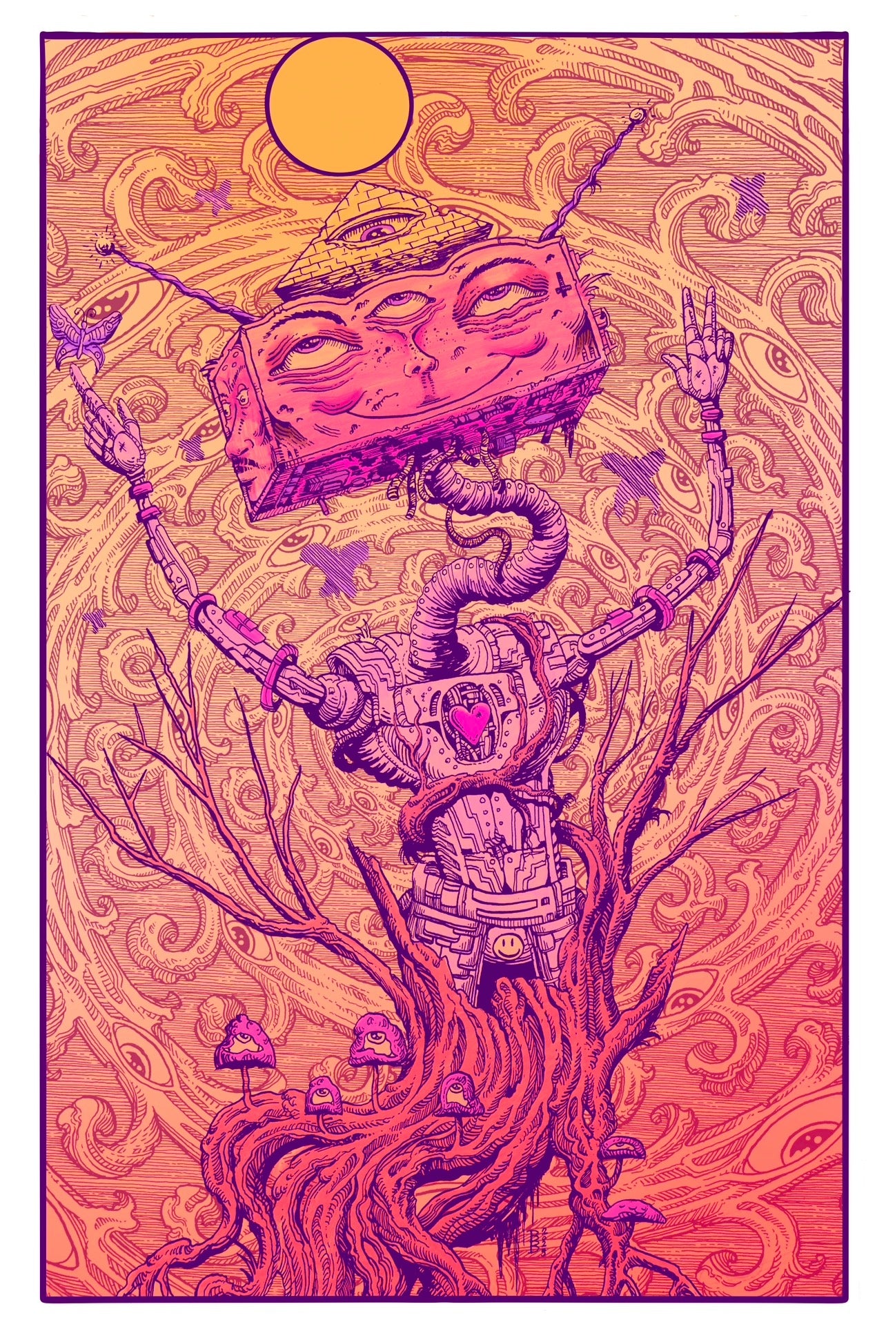 “CHASIN’ BUTTERFLIES” 12in x 18in LIMITED EDITION PRINT