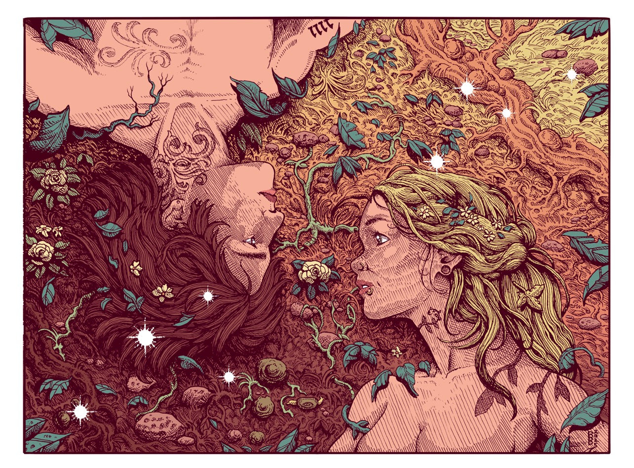 “MEET ME IN THE GARDEN OF MY MIND” (Color) 18in x 24in Limited Edition Print