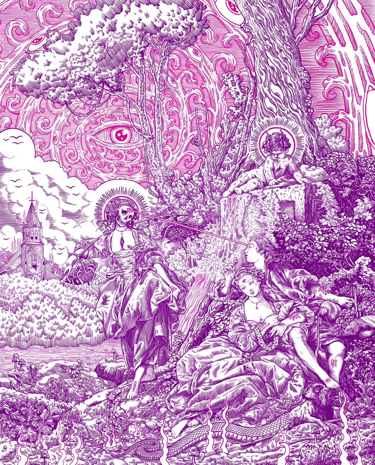“THE LOVER’S DEATH” (Rare Variant) 16in x 20in Limited Edition Print