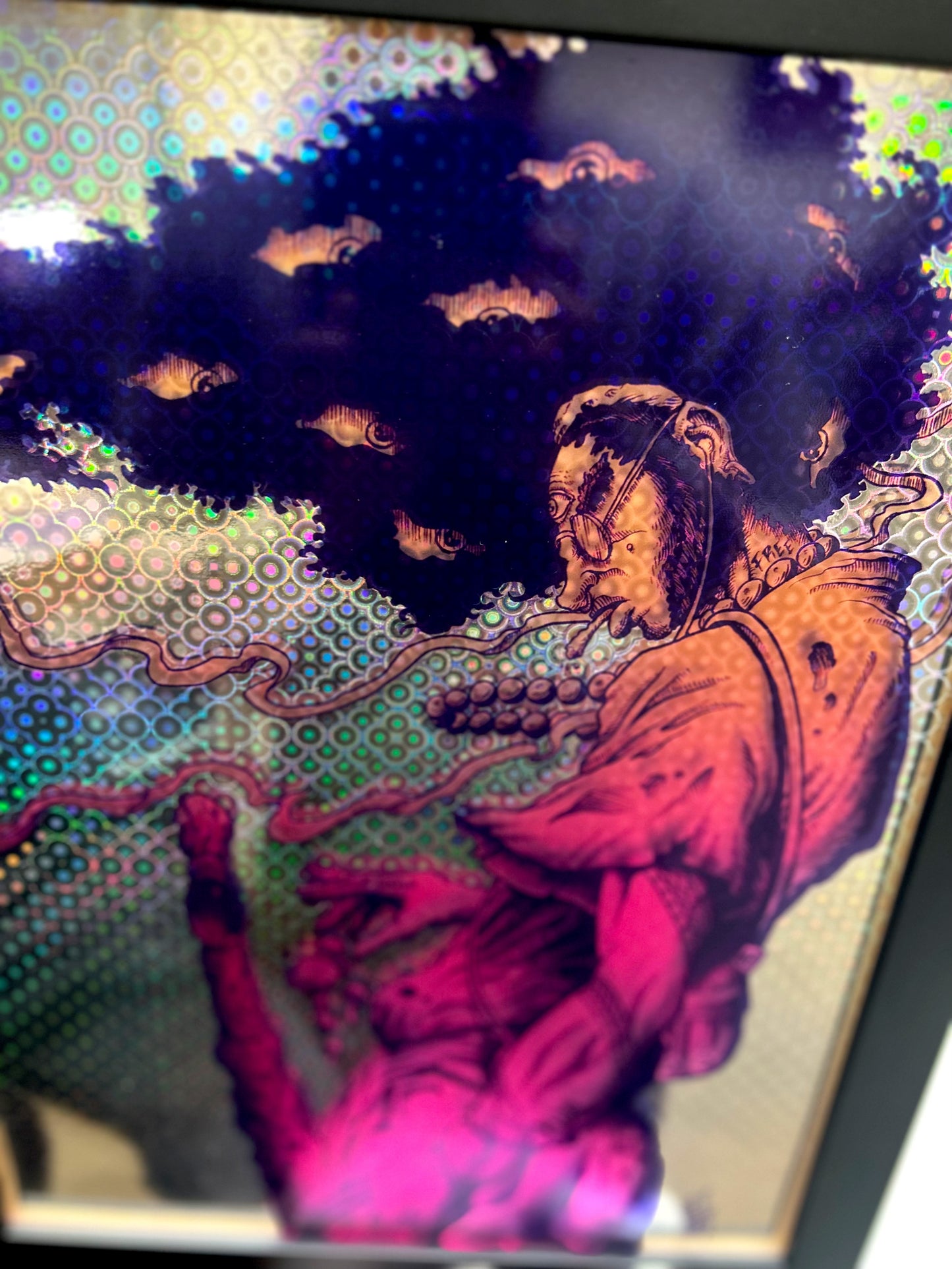 “RETRO SAMURAI” 12in x 16in LIMITED EDITION ACRYLIC/FOIL PRINT (FRAMED)
