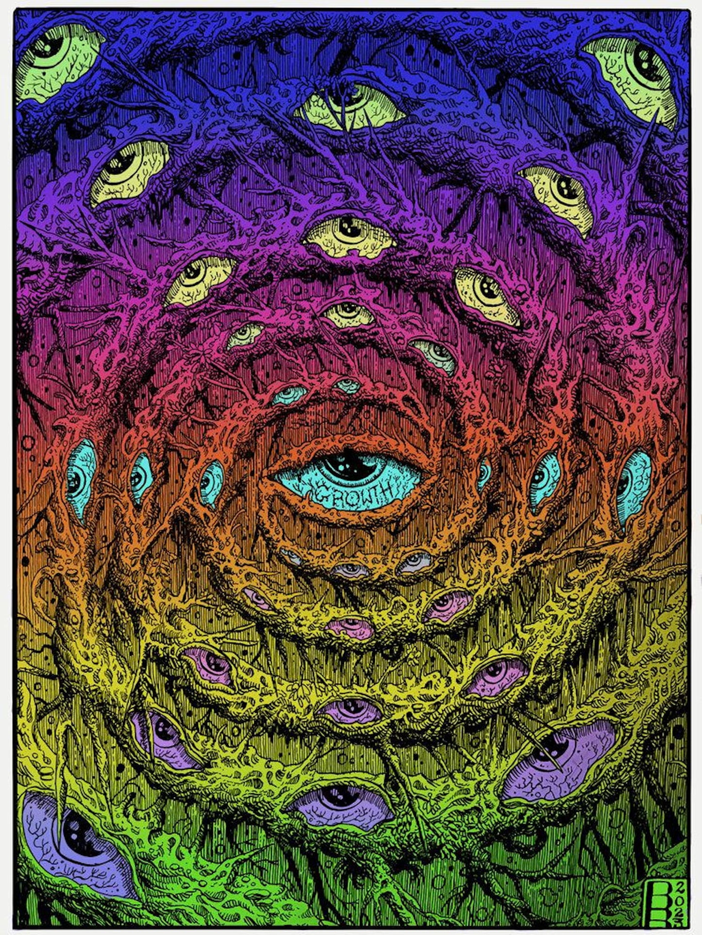 “Growth” (Colored) 12in x 16in LIMITED EDITION PRINT