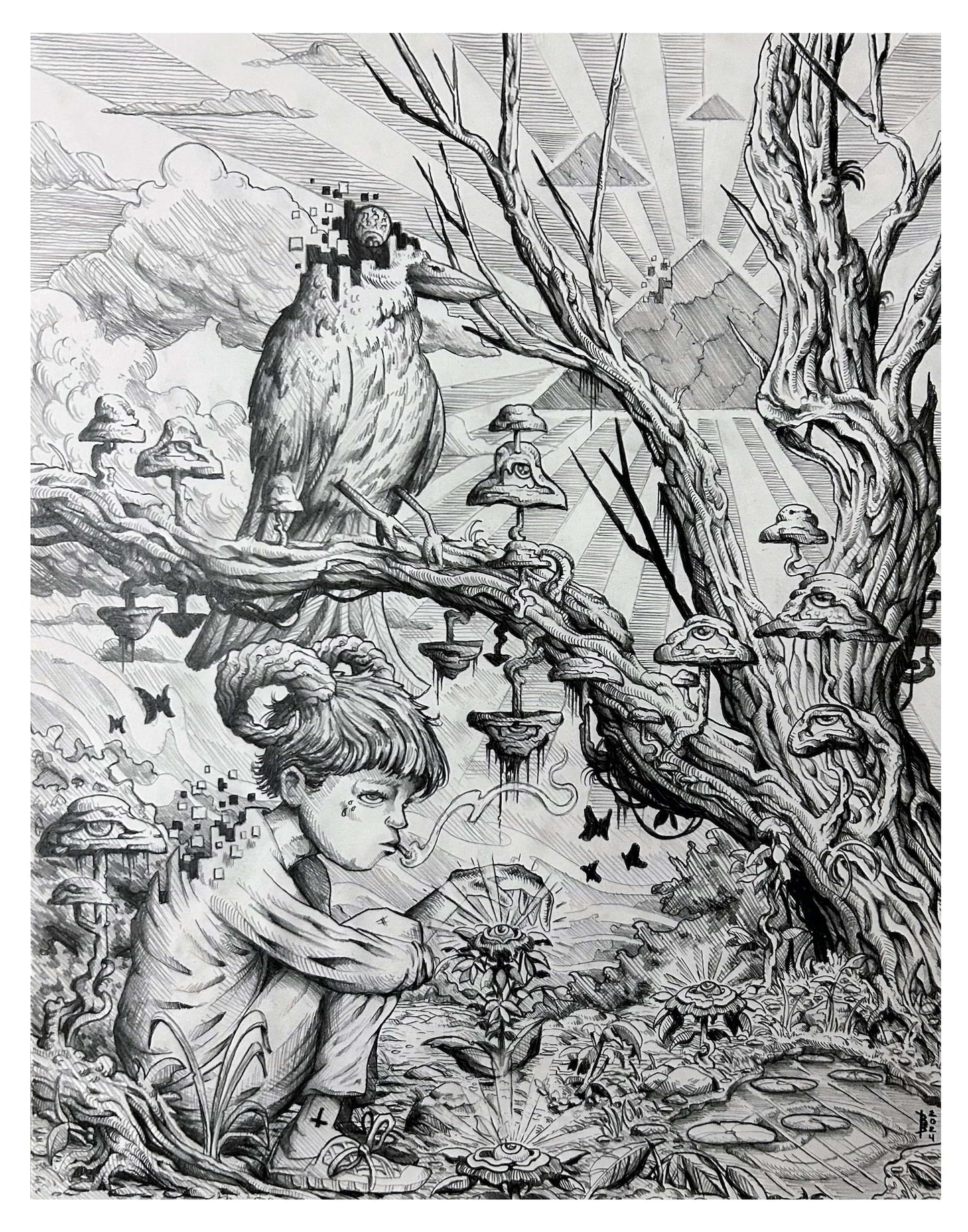 Limbo (B&W) 11in x 14in LIMITED EDITION PRINT