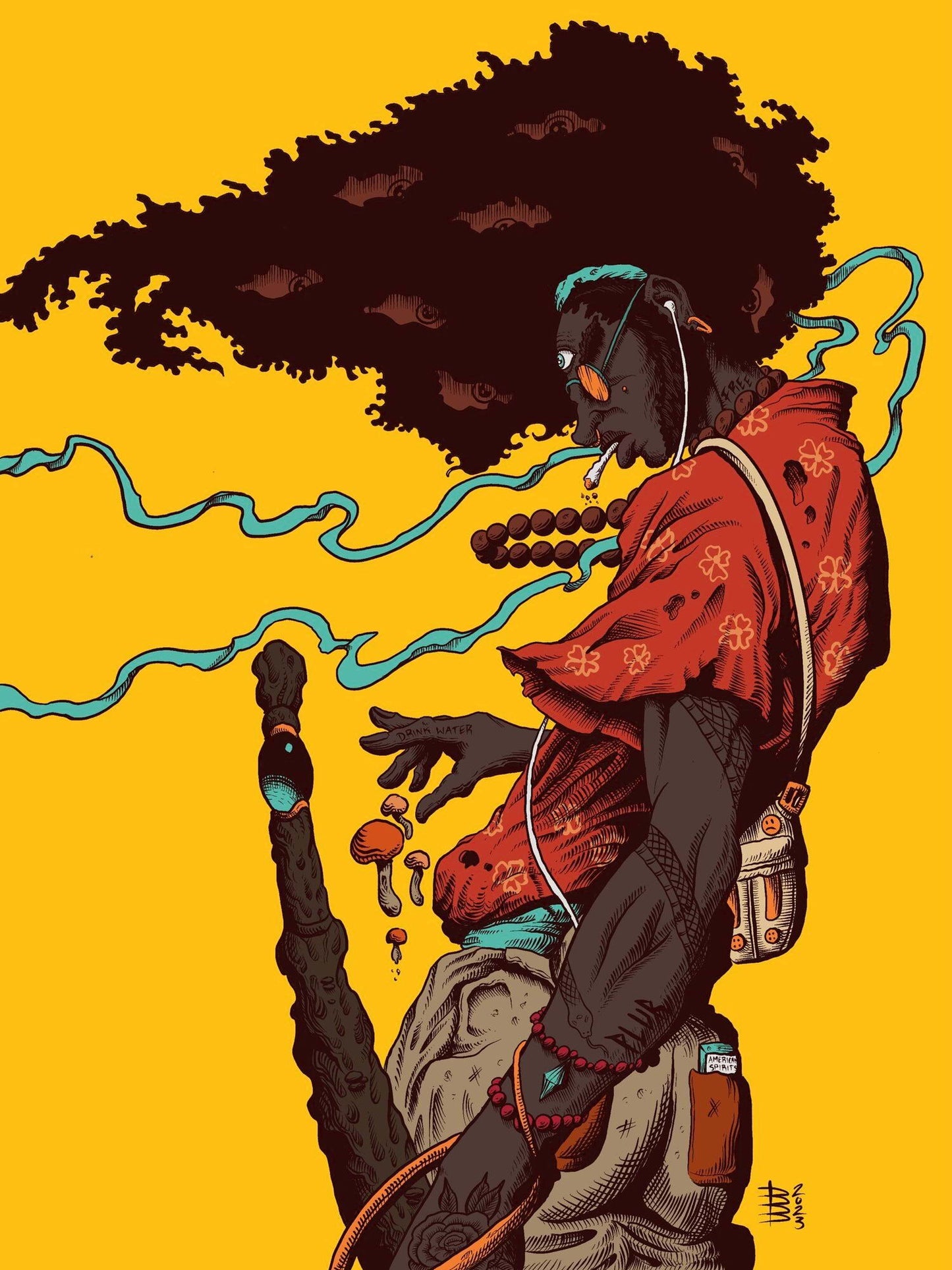 “Third Eye Samurai” 18in x 24in LIMITED EDITION PRINT