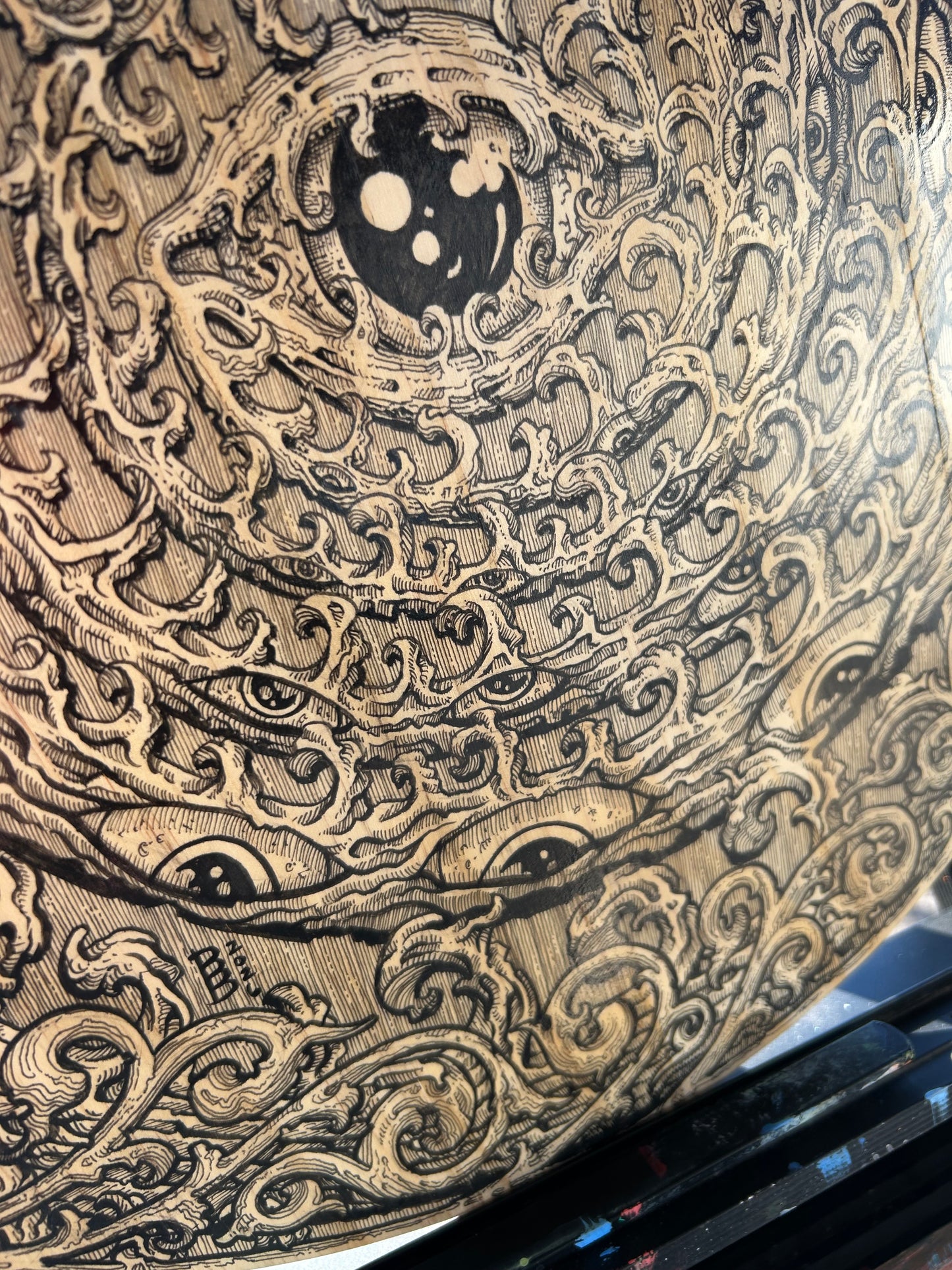 “GEMMIN’ AND JAMMIN” 20in x 20in Wood/Ink ORIGINAL