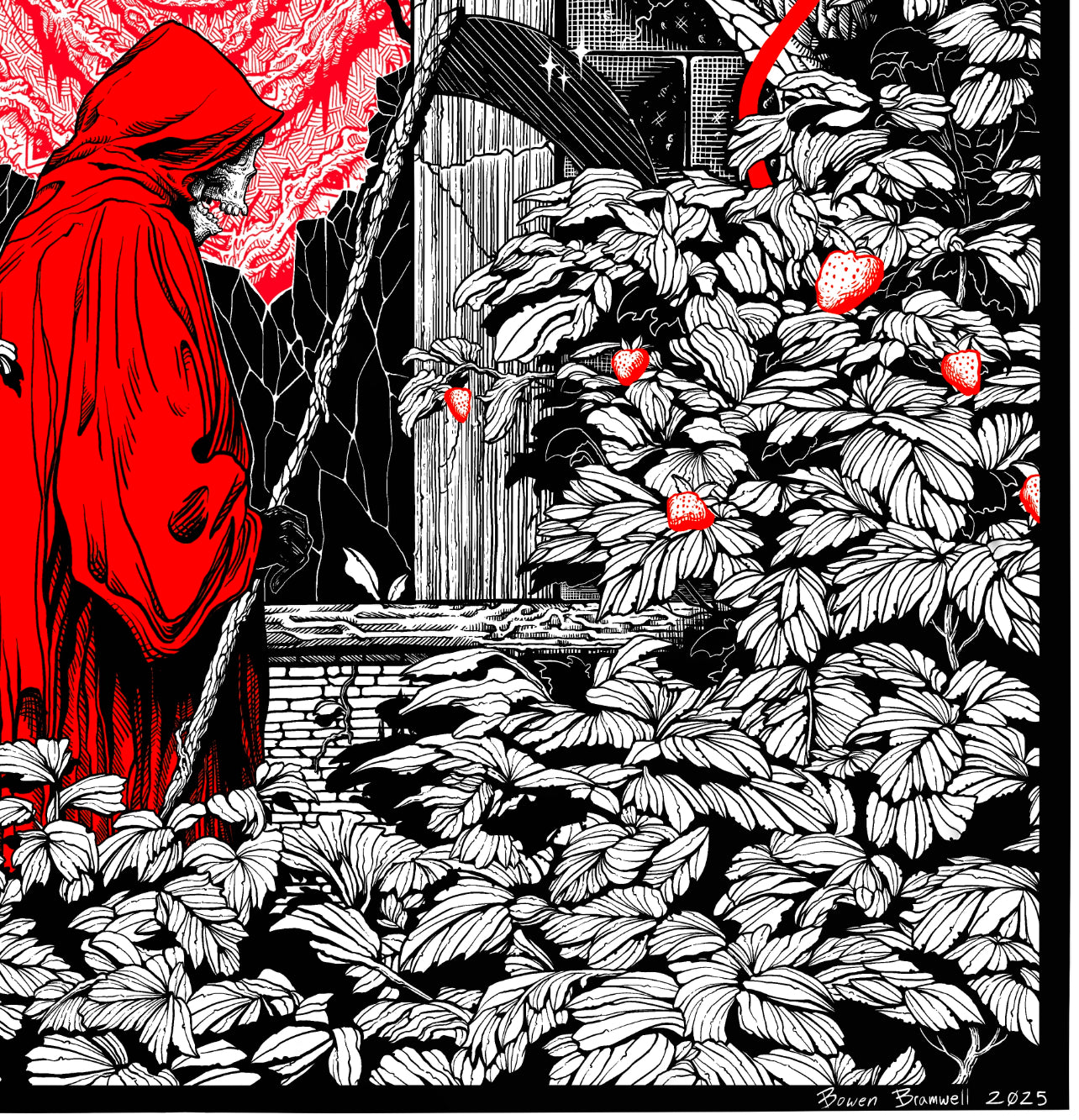 “STRAWBERRY EGO DEATH” 20in x 20in LIMITED EDITION PRINT