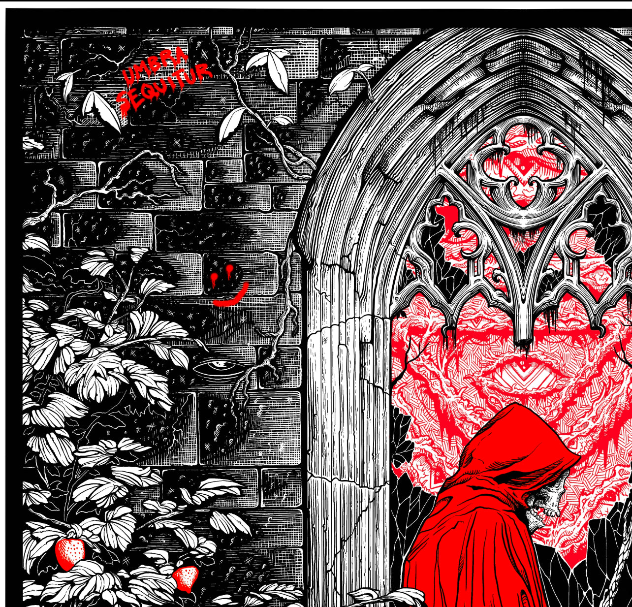 “STRAWBERRY EGO DEATH” 20in x 20in LIMITED EDITION PRINT