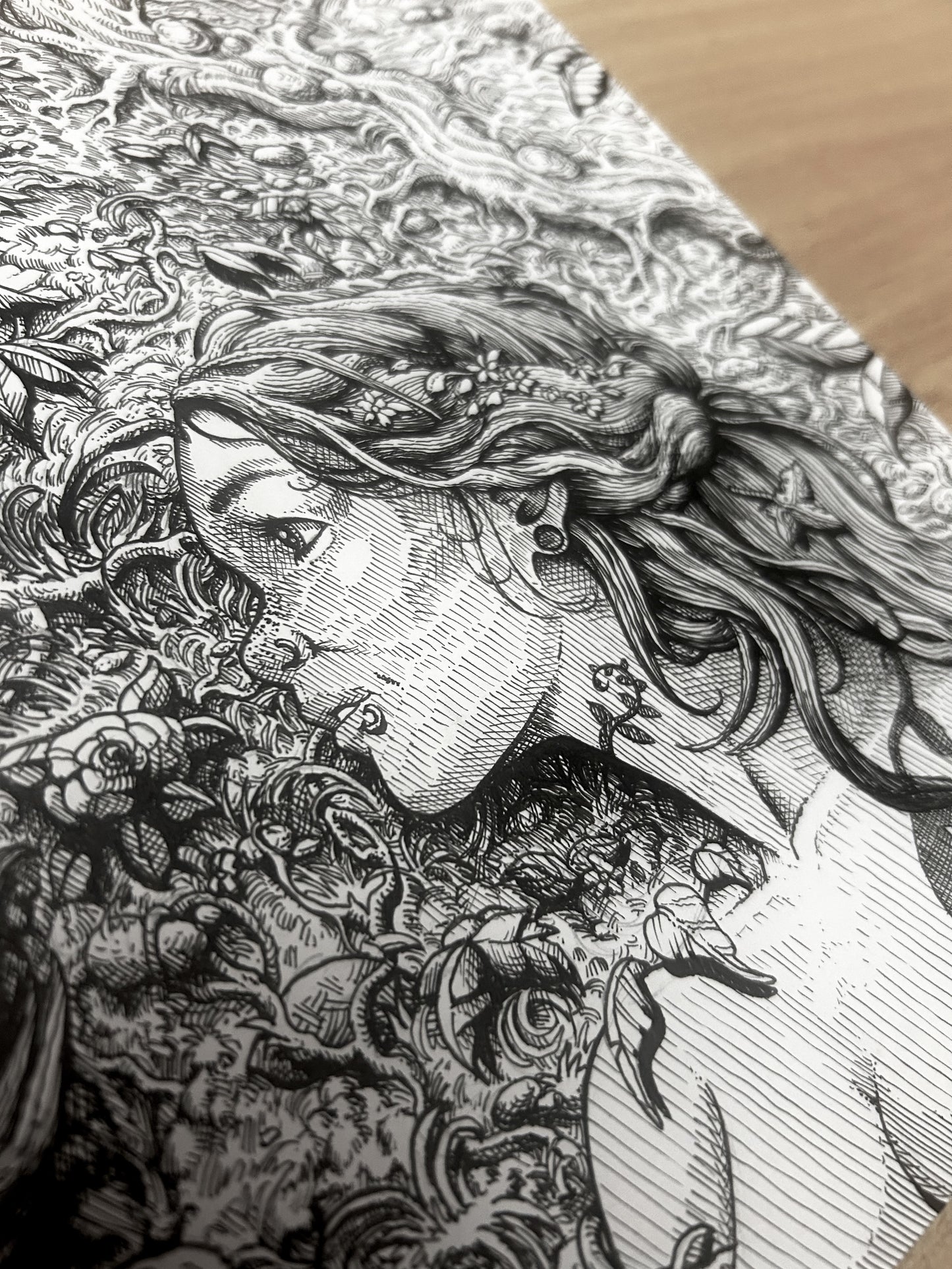 “MEET ME IN THE GARDEN OF MY MIND” 9in x 12in ORIGINAL