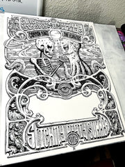 Slightly Dirty Summer Wilmington Show Poster 18in x 24in ORIGINAL BLACKLINE