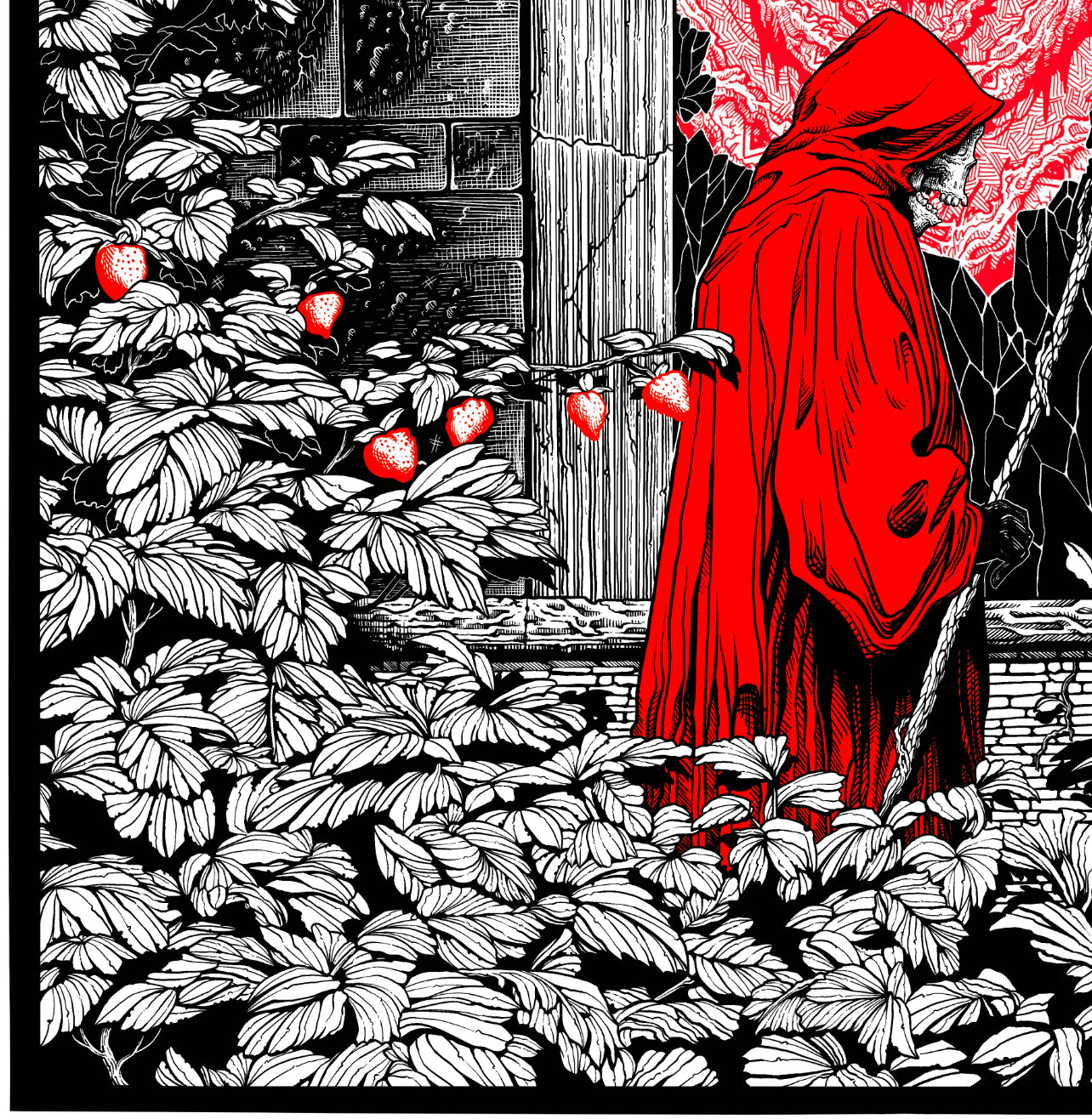 “STRAWBERRY EGO DEATH” 20in x 20in LIMITED EDITION PRINT