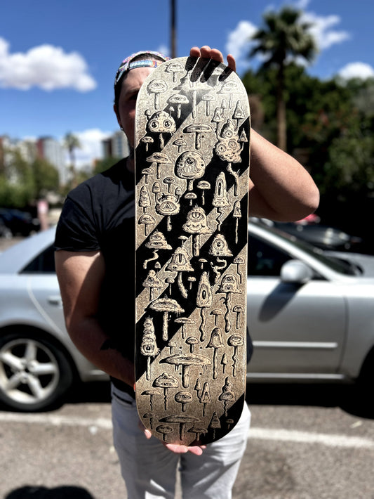 “RISE UP” 9in x 32in ORIGINAL SKATE DECK