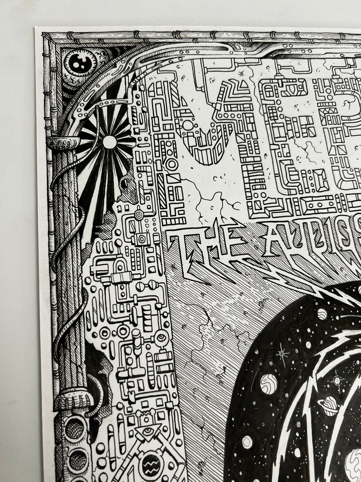 “THE AUDIOSPHERE TOUR” 18in x 24in BLACKLINE ORIGINAL