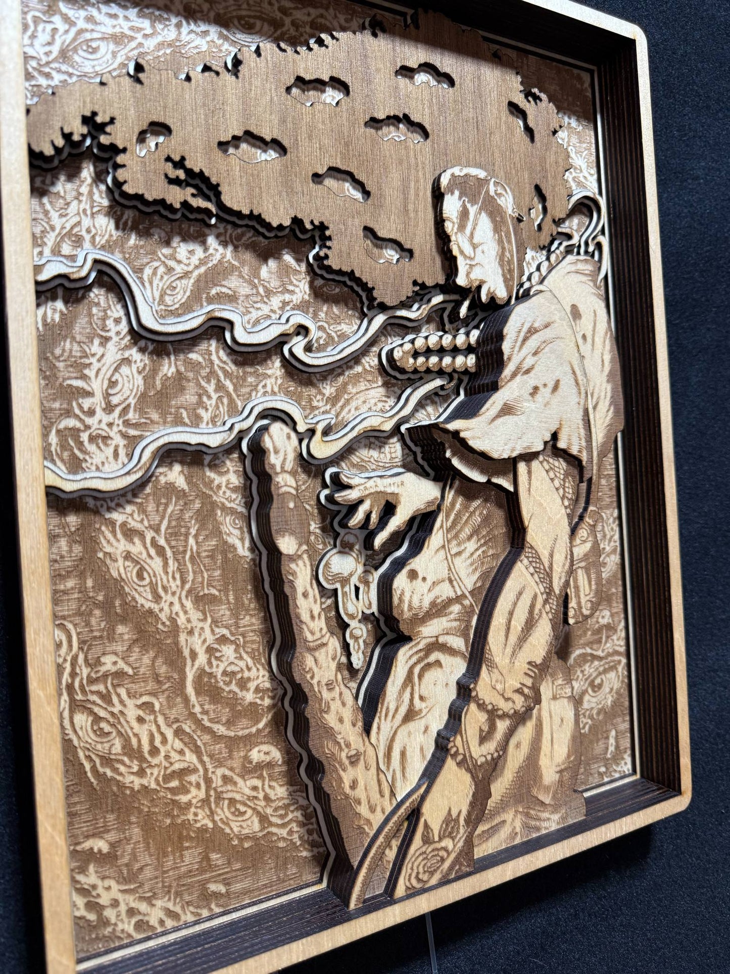 “THIRD EYE SAMURAI x FREE” 11in x 14.5in 10 Layer Wood Print