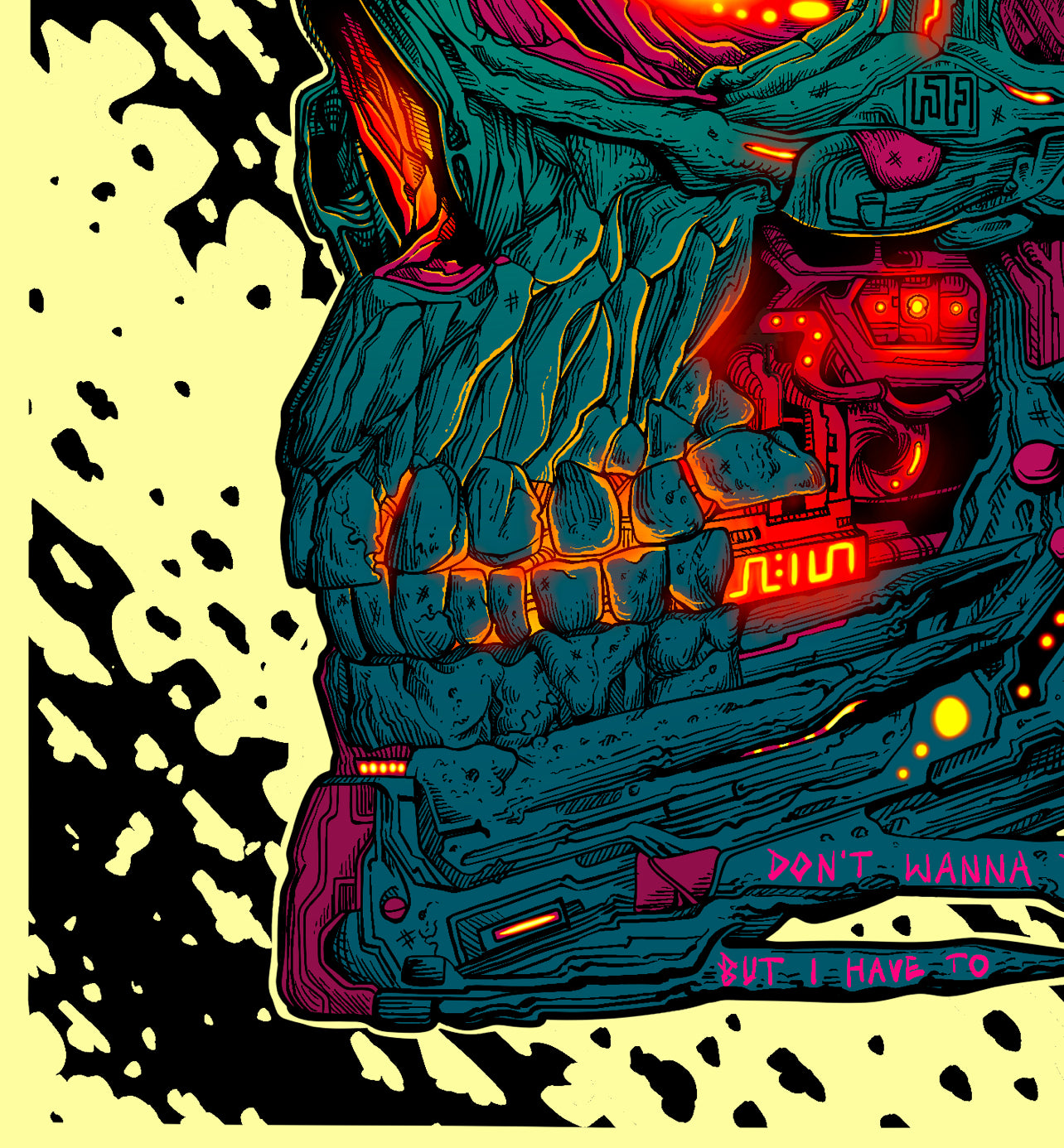 “CYBERFUNK” 16in x 16in LIMITED EDITION PRINT