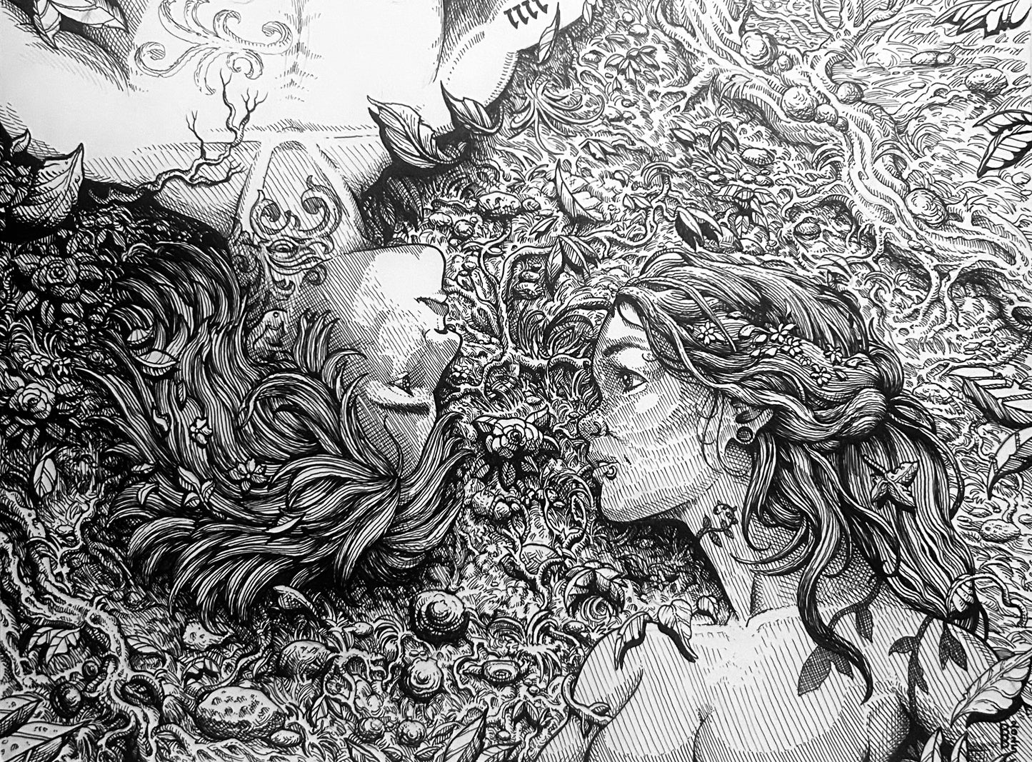 “MEET ME IN THE GARDEN OF MY MIND” 9in x 12in ORIGINAL