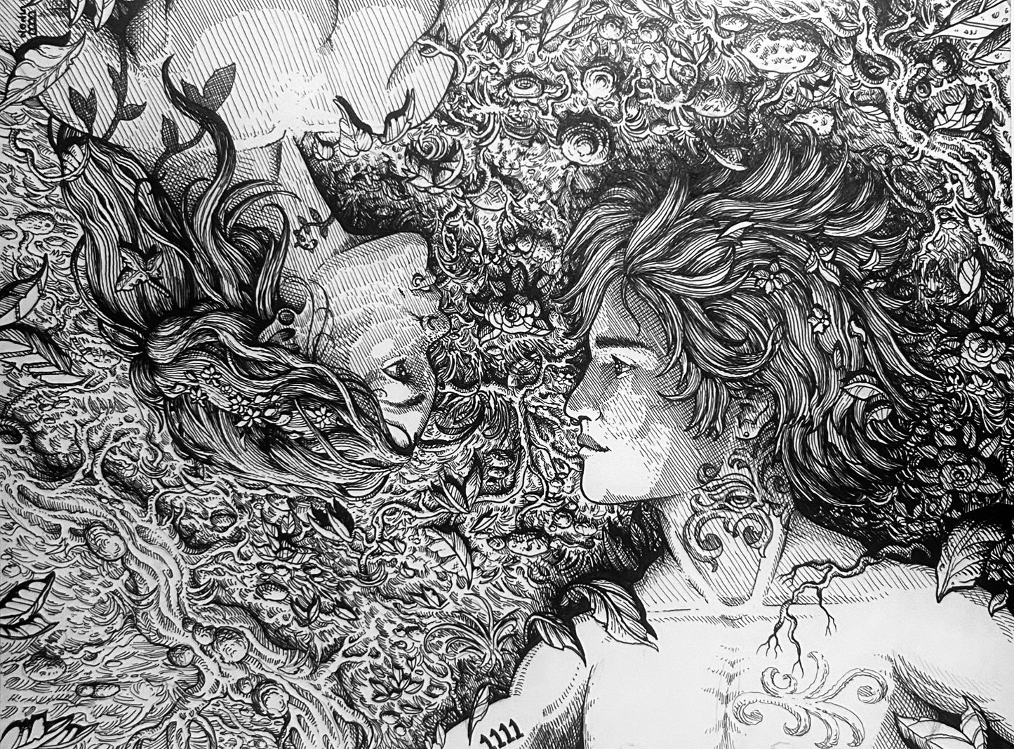 “MEET ME IN THE GARDEN OF MY MIND” 9in x 12in ORIGINAL