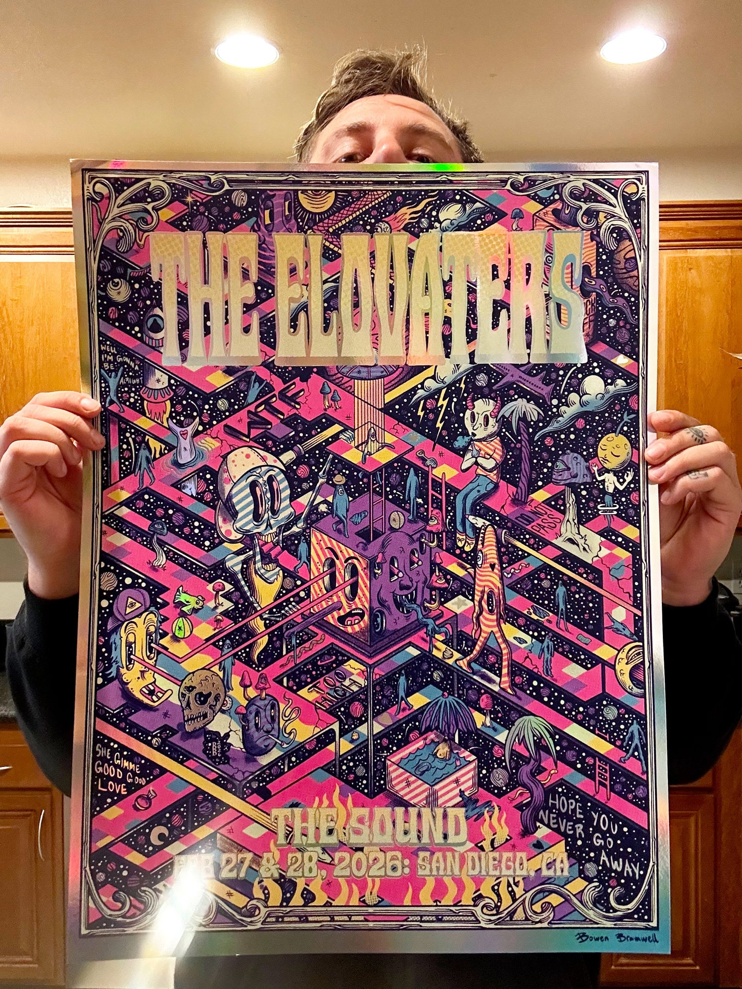 THE ELOVATORS 2026 18in x 24in SAN Diego Foil Poster