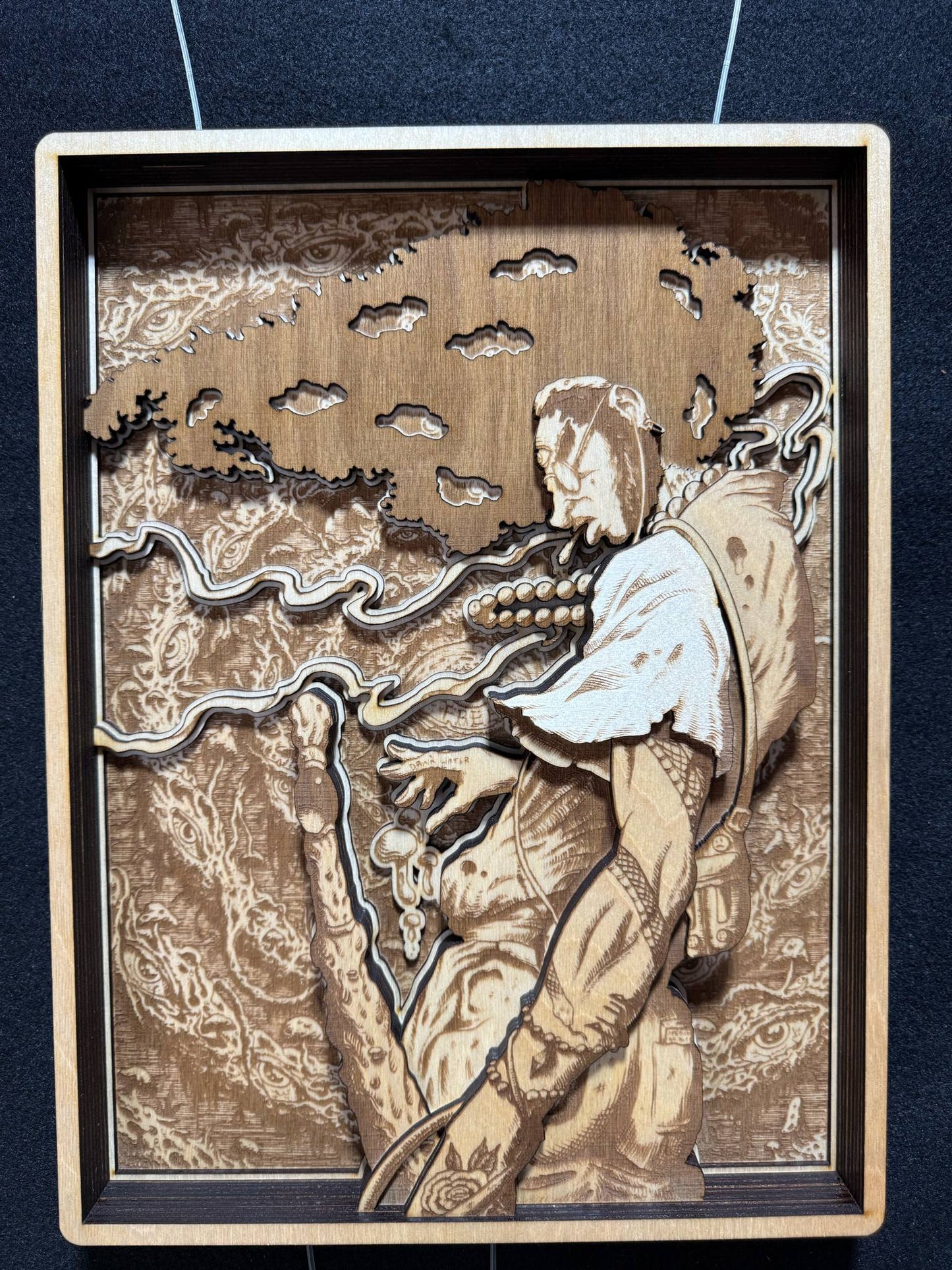 “THIRD EYE SAMURAI x FREE” 11in x 14.5in 10 Layer Wood Print