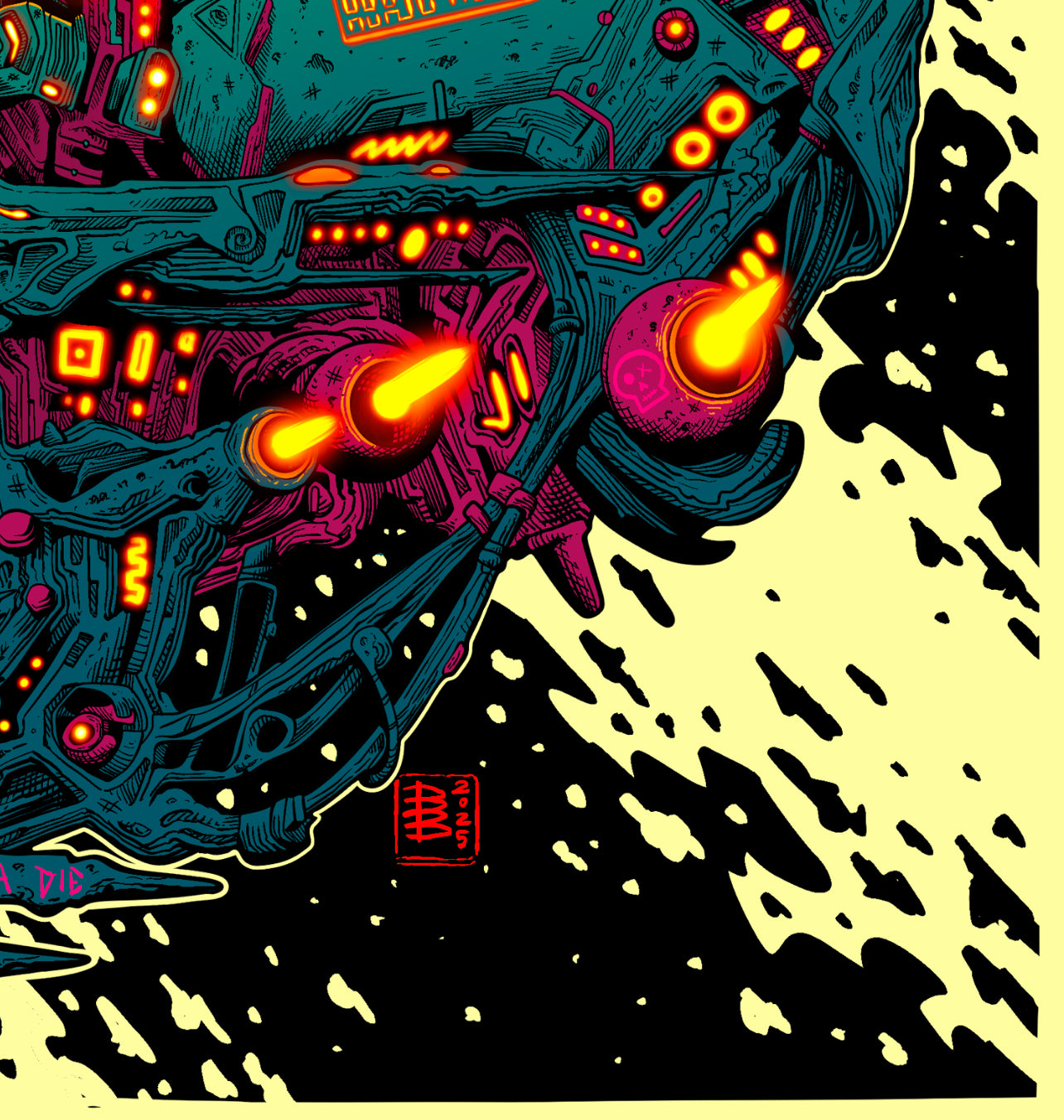“CYBERFUNK” 16in x 16in LIMITED EDITION PRINT