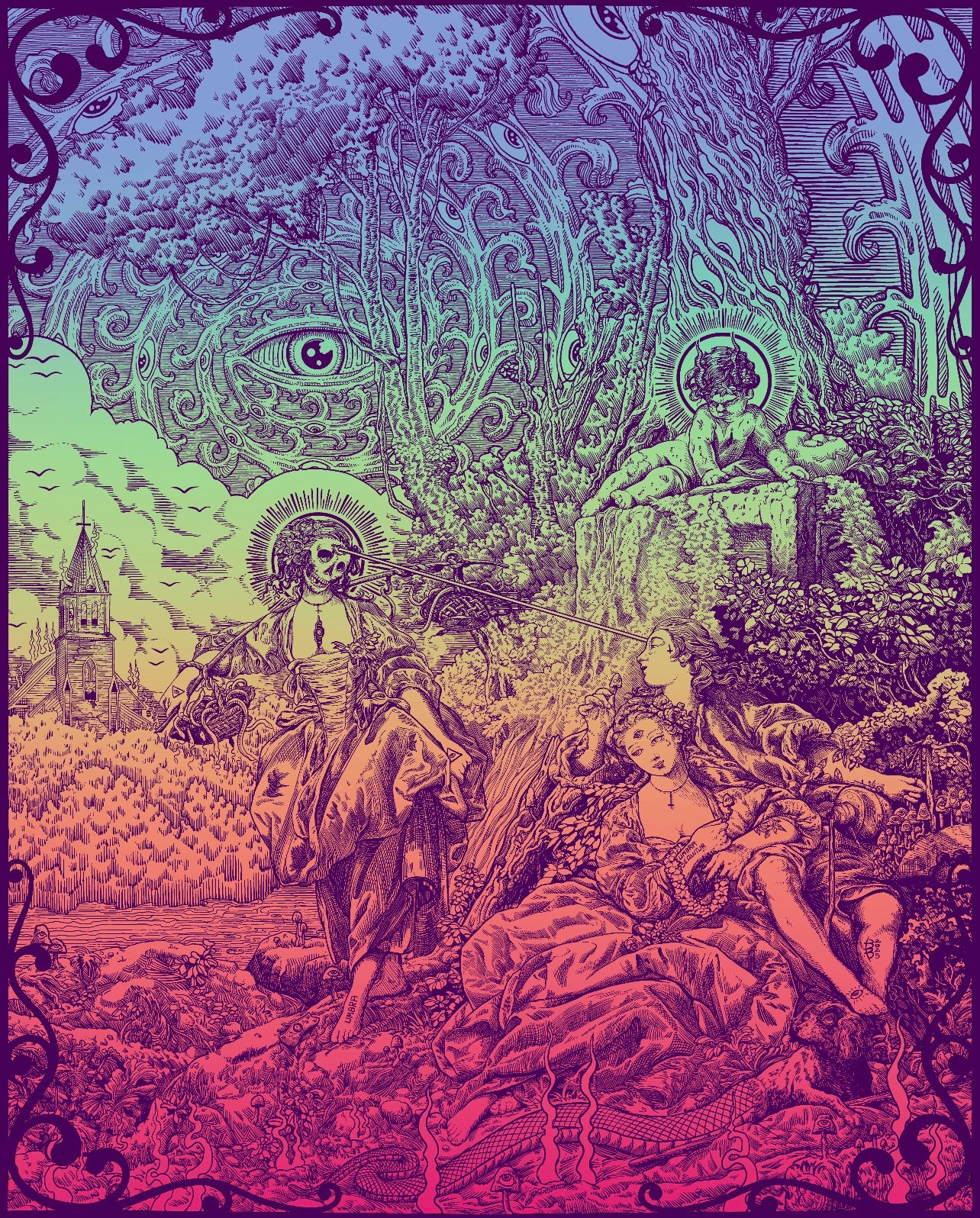 “THE LOVER’S DEATH” (Rare Variant) 32in x 40in Limited Edition Print
