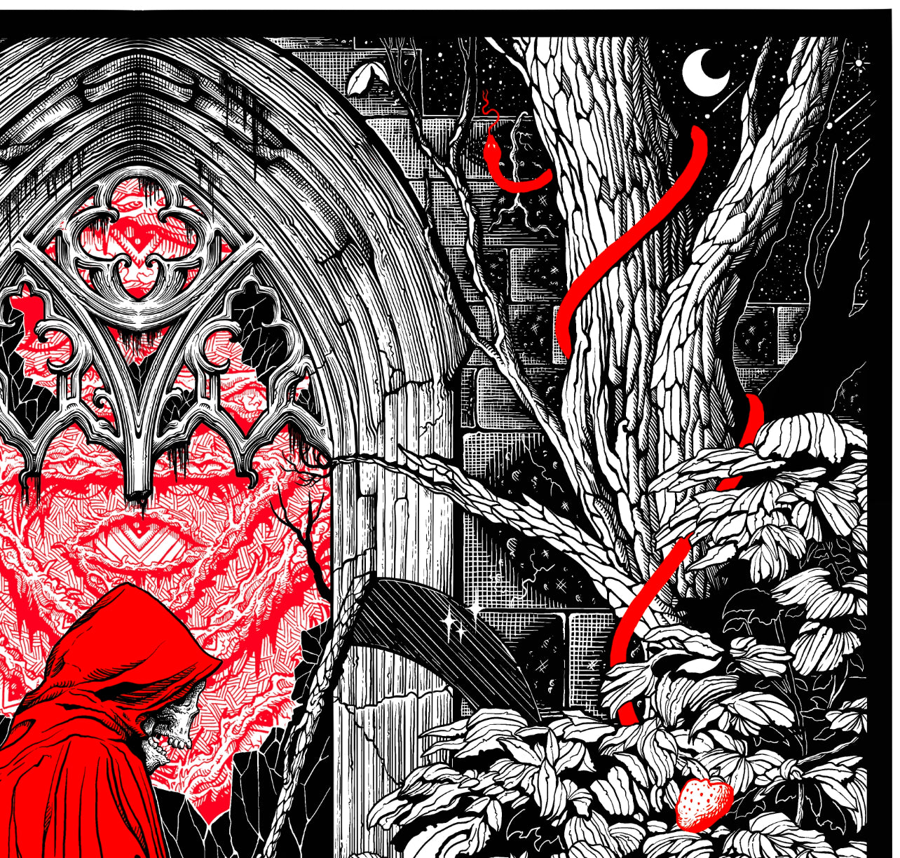 “STRAWBERRY EGO DEATH” 20in x 20in LIMITED EDITION PRINT