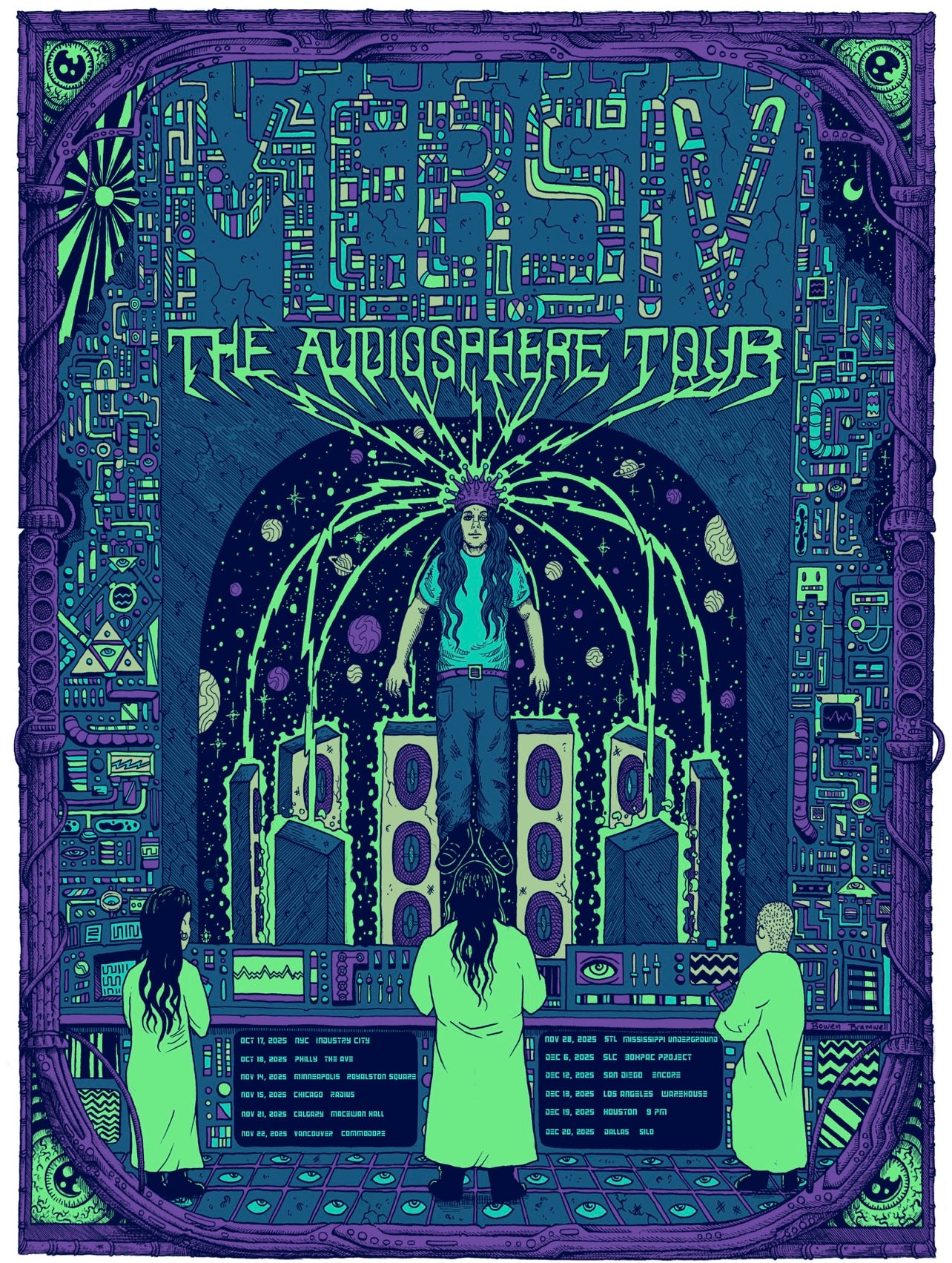 MERSIV 2025 18in x 24in Limited Edition Tour Poster