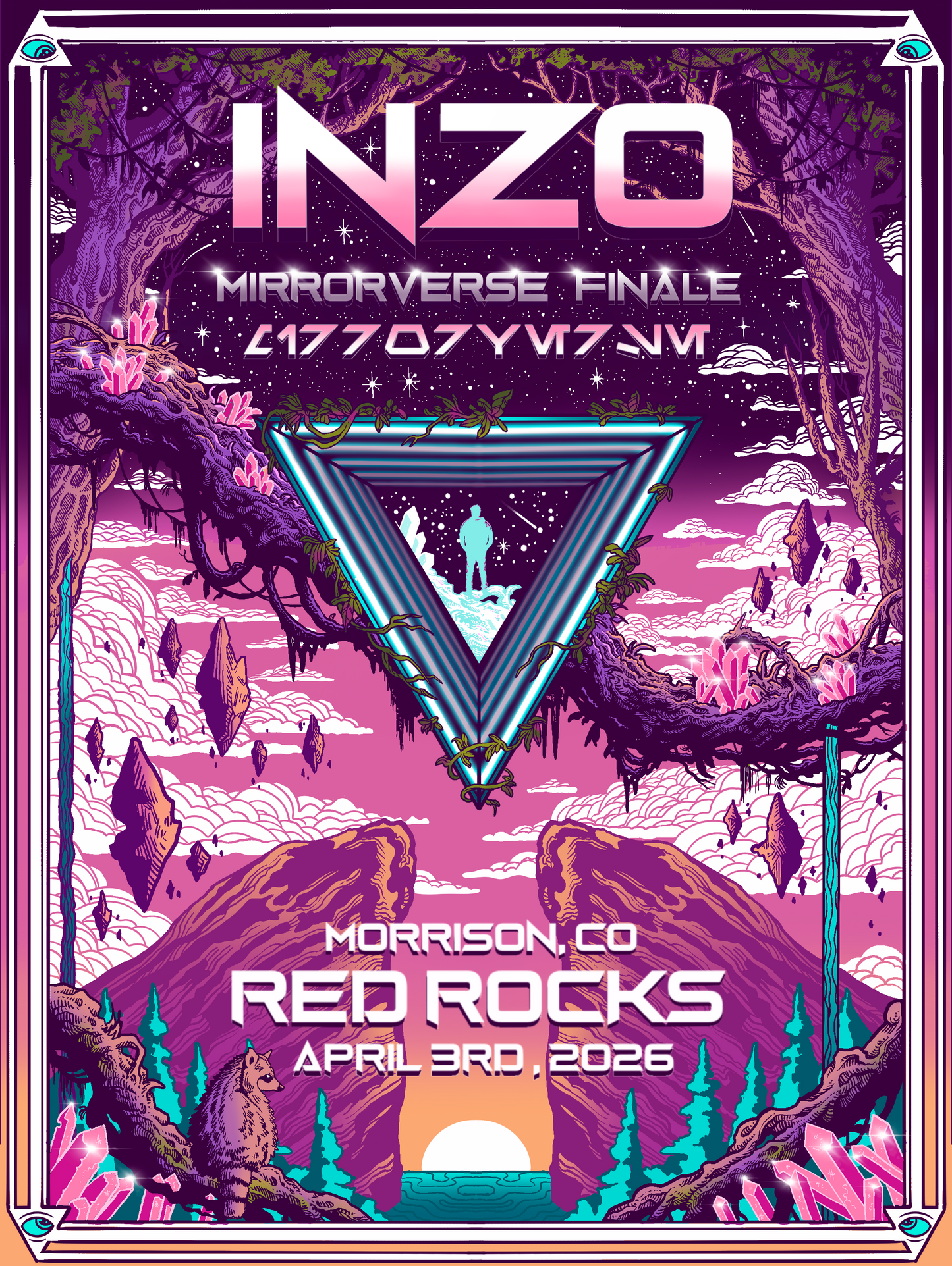 INZO 2025 RED ROCKS 18in x 24in LIMITED EDITION POSTER