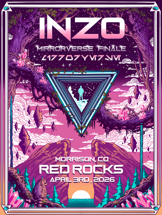INZO 2025 RED ROCKS 18in x 24in LIMITED EDITION POSTER