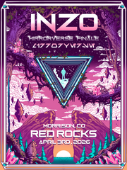 INZO 2025 RED ROCKS 18in x 24in LIMITED EDITION POSTER