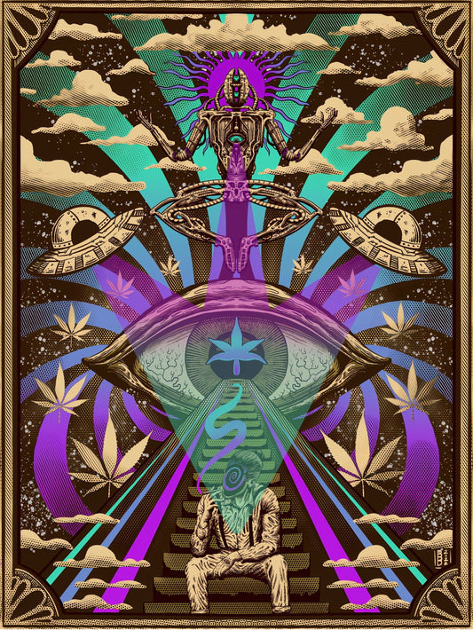 “The Celestial Toke” 12in x 16in LIMITED EDITION PRINT