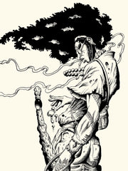 “Third Eye Samurai” (Raw) 18in x 24in LIMITED EDITION PRINT